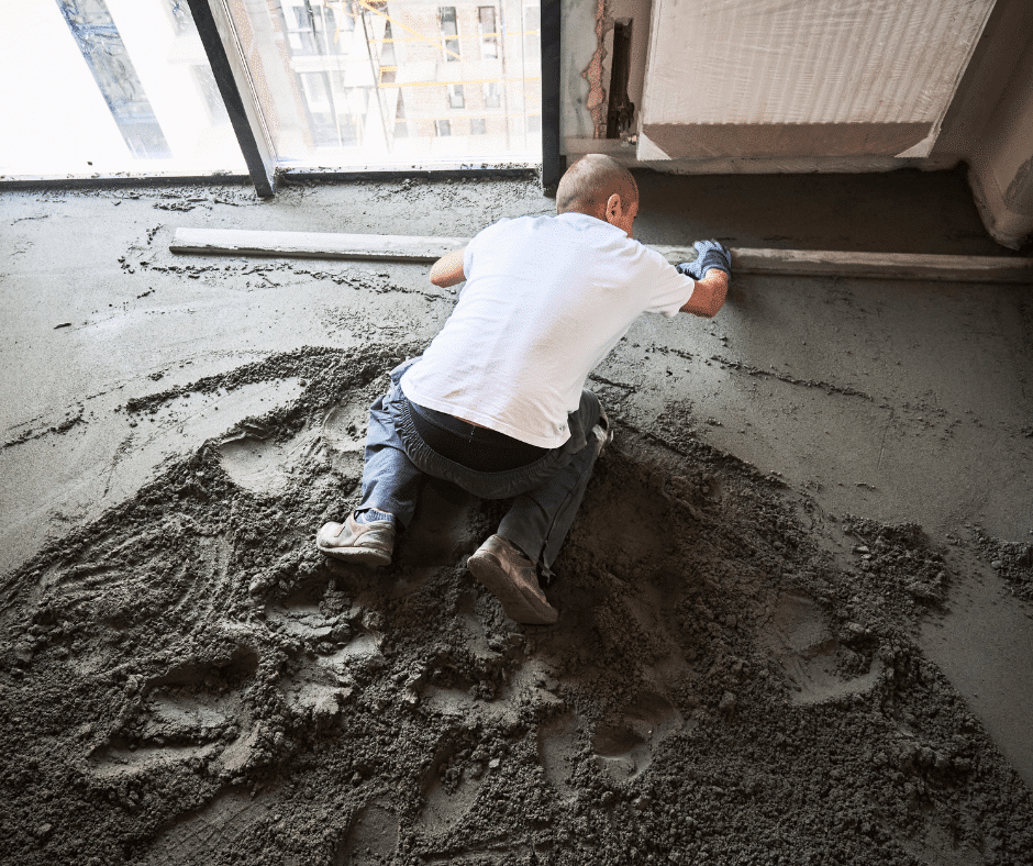 How to screed a floor: A GM Floor screeder completing a job